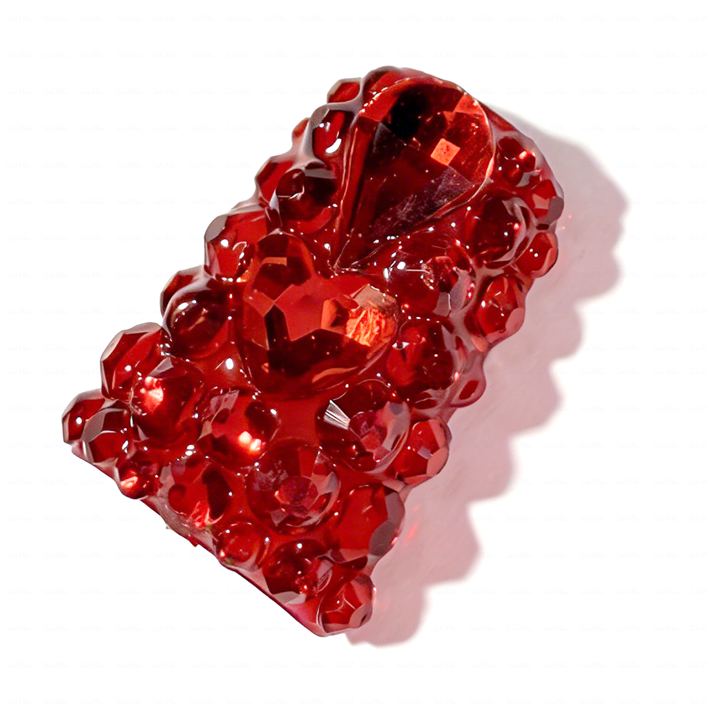 Scarlet Blaze Hand & Foot Set – Red Crystal-Encrusted Press-Ons