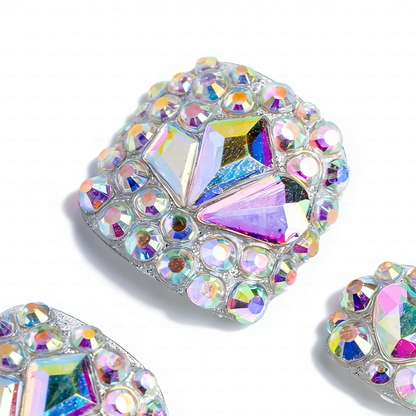 Iridescent Crystal Hand & Foot Set –Ons with Holographic Crystal Accents